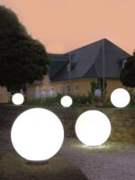 태양광 실외 조명 방수 달빛 구형 플로어 램프 분위기 조명 정원 조명 정원 장식 조명 잔디 조명 - 이미지 2