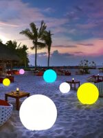 태양광 실외 조명 방수 달빛 구형 플로어 램프 분위기 조명 정원 조명 정원 장식 조명 잔디 조명 - 이미지 4