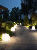 태양광 실외 조명 방수 달빛 구형 플로어 램프 분위기 조명 정원 조명 정원 장식 조명 잔디 조명 - 이미지 5