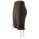 여성용 드로스트링 요가 반바지 복숭아 엉덩이 리프팅 피트니스 사이클링 반바지 러닝 스포츠 바지 여름 얇은 - 이미지 2