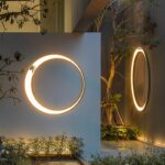 야외 벽등 방수 빌라 정원등 그물 붉은 달 벽등 방수 정원 벽등 빌라 외부 벽등 - 이미지 5