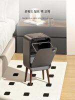 스마트 센서 쓰레기통 가정용 뚜껑 주방 거실 사무실 높이 조절 대용량 가볍고 고급스러움 고가치 - 이미지 3