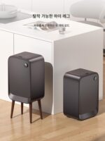 스마트 센서 쓰레기통 가정용 뚜껑 주방 거실 사무실 높이 조절 대용량 가볍고 고급스러움 고가치 - 이미지 5