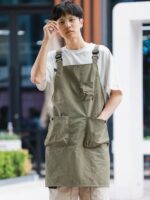 일본식 방수 인쇄 맞춤 앞치마 케이터링 반려동물 카페 페인팅 호텔 이발사 작업복 남녀