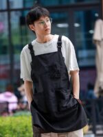 일본식 방수 인쇄 맞춤 앞치마 케이터링 반려동물 카페 페인팅 호텔 이발사 작업복 남녀 - 이미지 2