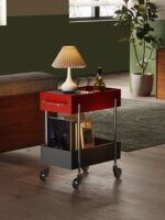 탄탄 트롤리 다층 중고 대용량 수납 선반 이동식 소파 사이드 도파민 스낵 랙 - 이미지 3