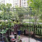 포도 패션프루트 등반대 안뜰 야외 루파 오이 선반 식물 멜론 창고 지지대 장미 장미 꽃 선반 - 이미지 3