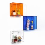 뚜껑이 있는 벽걸이형 투명 아크릴 거실 벽면 수납장 벽걸이형 상자 맞춤형 피규어 디스플레이 스탠드 - 이미지 2