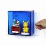 뚜껑이 있는 벽걸이형 투명 아크릴 거실 벽면 수납장 벽걸이형 상자 맞춤형 피규어 디스플레이 스탠드 - 이미지 3