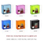 뚜껑이 있는 벽걸이형 투명 아크릴 거실 벽면 수납장 벽걸이형 상자 맞춤형 피규어 디스플레이 스탠드 - 이미지 4