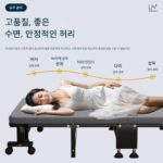 신장 무료 배송 사무실 접이식 침대 점심 휴식 침대 시트 홈 휴대용 리클라이너 하드 보드 동반 간단한 행진 침대 - 이미지 4