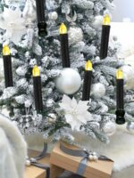 크리스마스 마카롱 컬러 장식 원격 제어 시뮬레이션 전자 촛불 램프 가족 촛불 생일 결혼식 분위기 램프 - 이미지 5