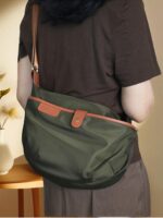 2025년 신상품 나일론 가죽 트렌디 다용도 크로스바디 백팩 캐주얼 텍스처 옥스포드 천 여성용 가방 숄더 크로스바디 백