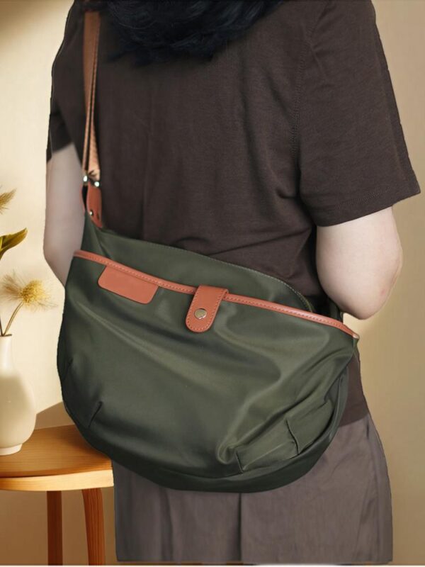 2025년 신상품 나일론 가죽 트렌디 다용도 크로스바디 백팩 캐주얼 텍스처 옥스포드 천 여성용 가방 숄더 크로스바디 백