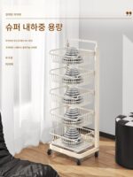 과일과 음료수 보관함 옆 고가 3단 트롤리 이동식 소파 스낵 랙 랙 거실 - 이미지 4
