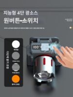 헤드램프 강력한 빛 매우 밝은 충전식 헤드 마운트 손전등 야간 낚시 장시간 지속 야외 등산 특수 조명 - 이미지 4