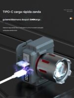 헤드램프 강력한 빛 매우 밝은 충전식 헤드 마운트 손전등 야간 낚시 장시간 지속 야외 등산 특수 조명 - 이미지 5