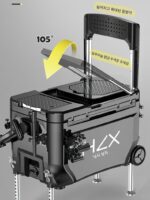 낚시박스 풀세트 2024년 신형 초경량 낚시박스 앉아서 사용 가능 다기능 대용량 설치 불필요 낚시박스 - 이미지 2