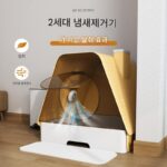 일본 수입 무인양품 고양이 화장실 완전 밀폐형 서랍형 대형 스마트 탈취 변기 모래 튀는 현상 방지 - 이미지 5