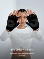 golovejoy 스포츠 피트니스 장갑 굳은살 방지 여성용 장비 트레이닝 아이언 케틀벨 요가 하프 핑거 미끄럼 방지 - 이미지 4