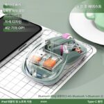 무선 마우스 타입-C 충전 무소음 블루투스 홈 오피스 휴대용 컴퓨터 투명 다채로운 조명 높은 가치 - 이미지 4