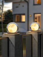 태양광 기둥 조명, 정원 달빛, 야외 방수 조경 조명, 새로운 벽등, 게이트 빌라 벽등 - 이미지 2