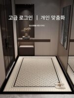 프랑스 TTES 고급 도어매트 미끄럼 방지 및 방오 도어매트 가정용 도어매트 미끄러짐 방지를 위해 잘라서 세탁 없이 문에 들어갈 수 있음