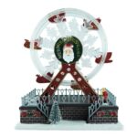 연인의 칠석절 크리스마스 빛나는 분위기 야간 조명 다채로운 전기 소형 관람차 오르골 오르골 장식품 선물 - 이미지 5