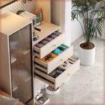 사이드보드 청소 로봇 수납 선반 진공 청소기 청소 기계 고양이 반려동물 용품 고양이 사료 수납 캐비닛 - 이미지 3