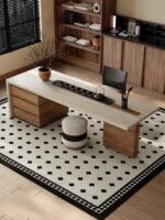 플러시 아일랜드 테이블 식탁 통합 가정용 소형 아파트 트라버틴 록 플레이트 플랫 가이드 테이블 바 주방 고급 다운턴 - 이미지 2