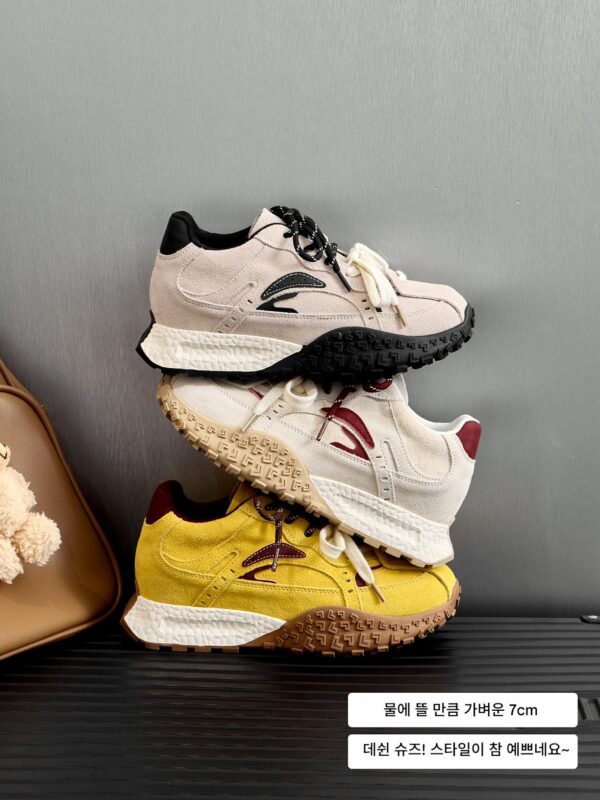 정품 가죽 ~ 7CM 높이 향상 Dexun 신발 여성용 두꺼운 밑창 가을 겨울 소형 플러스 벨벳 스포츠 캐주얼 포레스트 검프 신발 아빠 신발