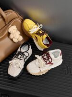 정품 가죽 ~ 7CM 높이 향상 Dexun 신발 여성용 두꺼운 밑창 가을 겨울 소형 플러스 벨벳 스포츠 캐주얼 포레스트 검프 신발 아빠 신발 - 이미지 2