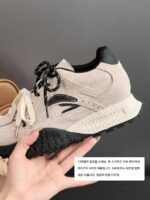 정품 가죽 ~ 7CM 높이 향상 Dexun 신발 여성용 두꺼운 밑창 가을 겨울 소형 플러스 벨벳 스포츠 캐주얼 포레스트 검프 신발 아빠 신발 - 이미지 3