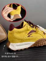 정품 가죽 ~ 7CM 높이 향상 Dexun 신발 여성용 두꺼운 밑창 가을 겨울 소형 플러스 벨벳 스포츠 캐주얼 포레스트 검프 신발 아빠 신발 - 이미지 5