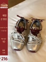 치오2nd 난펑 캐주얼화 운동화 여성화 2024년 신상 봄 가을 두꺼운 밑창 키높이 아빠화