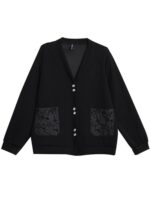 9월 모모 대형 여성용 블랙 슬림 재킷 여성 봄 가을 2025 신상품 살짝 뚱뚱한 mm 인기 재킷 상의 - 이미지 5