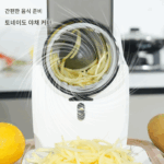 가정용 주방, 강판, 슬라이서, 스트립 커터, 야채 절단 도구, 인기 있는 스타일, 가는 와이어용 새로운 다기능 전기 야채 커터 - 이미지 3