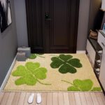 손으로 짠 벨벳 도어 카펫 입구 도어 매트 두꺼운 도어 매트 침실 도어 매트 먼지 제거 미끄럼 방지 매트 - 이미지 2