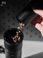 MUVNA Mouweina 더스트 전기 원두 분쇄기 소형 가정용 커피 원두 분쇄기 핸드드립 이탈리아 모카 포트 - 이미지 4