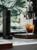 MUVNA Mouweina 더스트 전기 원두 분쇄기 소형 가정용 커피 원두 분쇄기 핸드드립 이탈리아 모카 포트 - 이미지 5