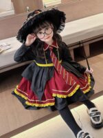 여자아이 할로윈 해리포터 아카데미 로리타 공주 드레스 2025 봄 가을 신상품 아기 여아 드레스 - 이미지 2