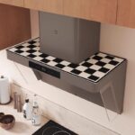 주방 레인지 후드 상단 물 흡수 먼지 커버 패드 레인지 후드 오일 방지 습기 방지 오염 방지 세척 불필요 패드 조리대 보호 패드 - 이미지 2