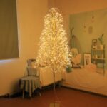 2024년 신제품 LED 크리스마스 트리 조명 불꽃 트리 실버 자작나무 트리 조명 쇼핑몰 호텔 웨딩 장식 라이브 랜턴 - 이미지 4