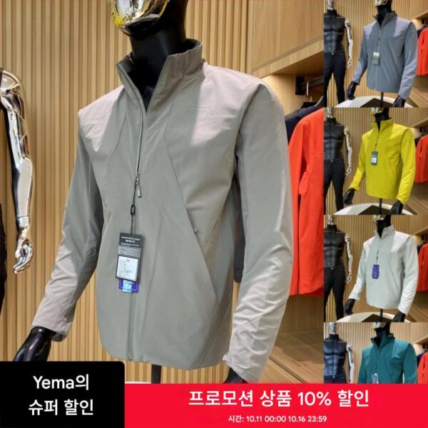 어반 비즈니스 시리즈! 방풍, 방수! 스탠드 칼라 캐주얼 재킷이 돋보이는 아웃도어 플러시 소재의 따뜻한 남성용 소프트쉘 재킷