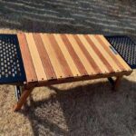 정통 대만 BLACK DESIGN Sunny Day Green 캠핑 테이블 리프 문 스토리지 랙 테이블 보드 야외 가구 야생 럭셔리 - 이미지 3