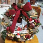 2025년 신축 거실 크리스마스 장식 화환 문 걸이 선물 벽 장면 장식 배열 크리스마스 화환 - 이미지 4