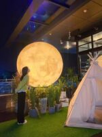 야외 달등 태양열 잔디등 달등 야외 안뜰 빌라등 조경 안뜰 장식 분위기등 - 이미지 3