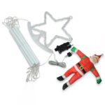 크리스마스 장식 별 계단 조명 노인 사다리 조명 줄 5개 별 야외 방수 휴일 레이아웃 사다리 조명 - 이미지 5