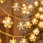 태양열 실외 조명 방수 정원 발코니 테라스 안뜰 휴일 장식 매달린 나무 작은 색깔 조명 별이 빛나는 하늘 조명 줄 - 이미지 3