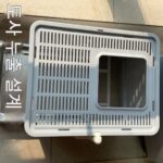 스테인리스 서랍형 고양이 화장실 대형 방수 밀폐형 테이크아웃 방지 개먹이 사각형 휴대용 똥통 상단 입구 - 이미지 2